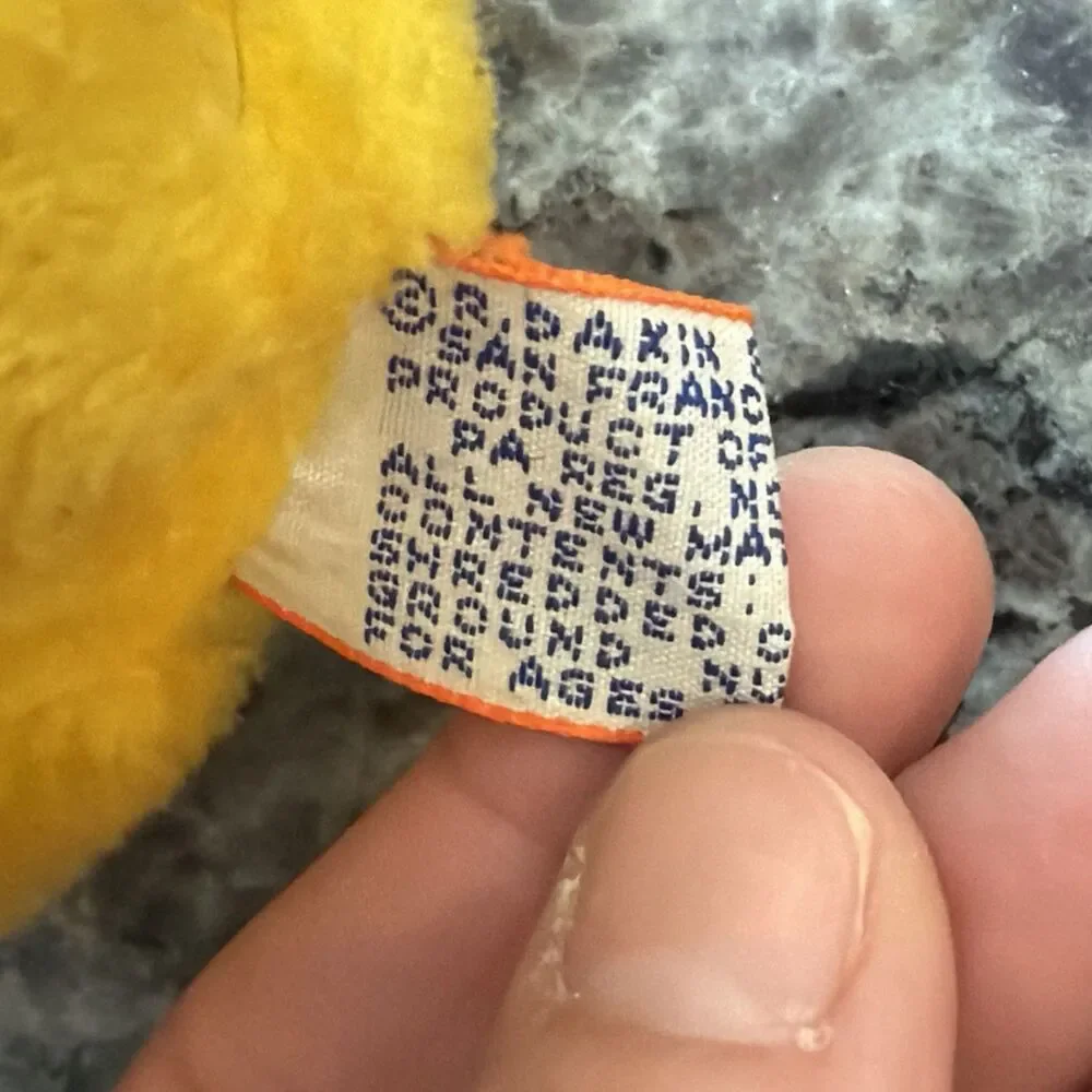Vintage 1978 R Dakin Plush Yellow Plush Chick/Duck Stuffed Animal 5